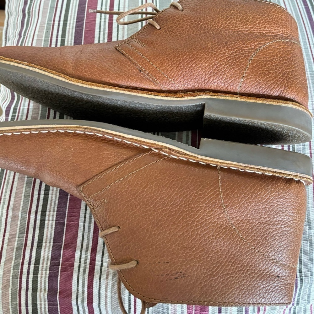 Red Tape Desert Boots In Brown Leather - Picture 11 of 11